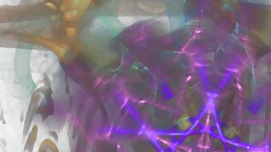 Fantezi kaotik renkli fraktal desen. Soyut Fraktal şekiller. 3D render resimde arka plan veya duvar kağıdı