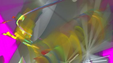 Fantezi kaotik renkli fraktal desen. Soyut Fraktal şekiller. 3D render resimde arka plan veya duvar kağıdı