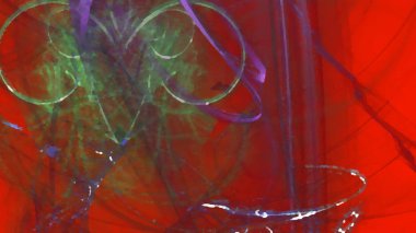 Fantezi kaotik renkli fraktal desen. Soyut Fraktal şekiller. 3D render resimde arka plan veya duvar kağıdı