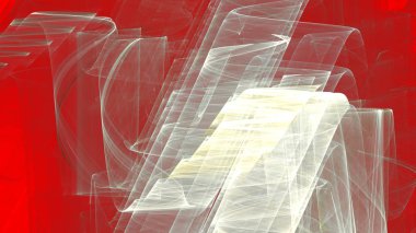 Fantezi kaotik renkli fraktal desen. Soyut Fraktal şekiller. 3D render resimde arka plan veya duvar kağıdı