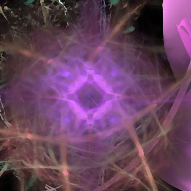 Fantezi kaotik renkli fraktal desen. Soyut Fraktal şekiller. 3D render resimde arka plan veya duvar kağıdı