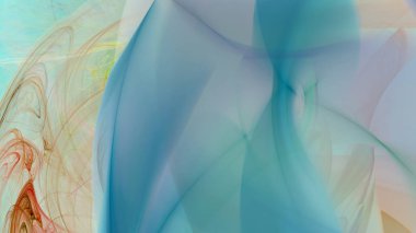 Fantezi kaotik renkli fraktal desen. Soyut Fraktal şekiller. 3D render resimde arka plan veya duvar kağıdı