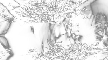 Fantezi kaotik renkli fraktal desen. Soyut Fraktal şekiller. 3D render resimde arka plan veya duvar kağıdı.