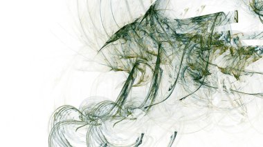 Fantezi kaotik renkli fraktal desen. Soyut Fraktal şekiller. 3D render resimde arka plan veya duvar kağıdı.