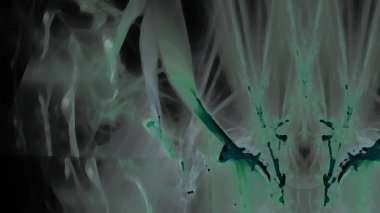 Fantezi kaotik renkli fraktal desen. Soyut Fraktal şekiller. 3D render resimde arka plan veya duvar kağıdı