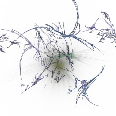 Fantezi kaotik renkli fraktal desen. Soyut Fraktal şekiller. 3D render resimde arka plan veya duvar kağıdı