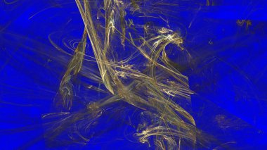 Fantezi kaotik renkli fraktal desen. Soyut Fraktal şekiller. 3D render resimde arka plan veya duvar kağıdı