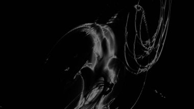 Fantezi kaotik renkli fraktal desen. Soyut Fraktal şekiller. 3D render resimde arka plan veya duvar kağıdı