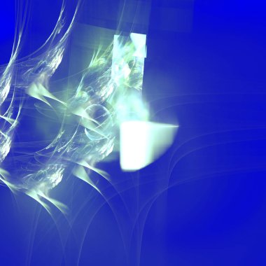 Fantezi kaotik renkli fraktal desen. Soyut Fraktal şekiller. 3D render resimde arka plan veya duvar kağıdı