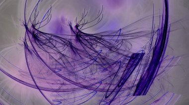 Fantezi kaotik renkli fraktal desen. Soyut Fraktal şekiller. 3D render resimde arka plan veya duvar kağıdı