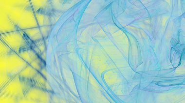 Fantezi kaotik renkli fraktal desen. Soyut Fraktal şekiller. 3D render resimde arka plan veya duvar kağıdı