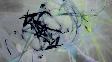 Fantezi kaotik renkli fraktal desen. Soyut Fraktal şekiller. 3D render resimde arka plan veya duvar kağıdı