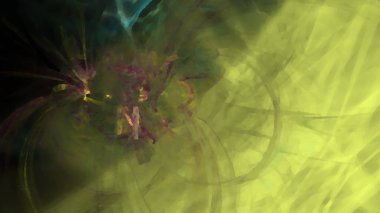 Fantezi kaotik renkli fraktal desen. Soyut Fraktal şekiller. 3D render resimde arka plan veya duvar kağıdı