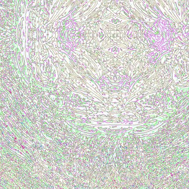 Fantezi kaotik renkli fraktal desen. Soyut Fraktal şekiller. 3D render resimde arka plan veya duvar kağıdı