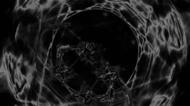 Fantezi kaotik renkli fraktal desen. Soyut Fraktal şekiller. 3D render resimde arka plan veya duvar kağıdı