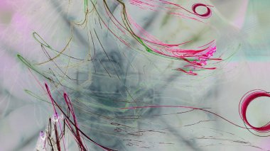 Fantezi kaotik renkli fraktal desen. Soyut Fraktal şekiller. 3D render resimde arka plan veya duvar kağıdı