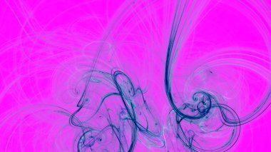 Fantezi kaotik renkli fraktal desen. Soyut Fraktal şekiller. 3D render resimde arka plan veya duvar kağıdı