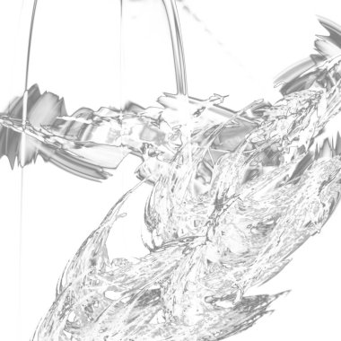 Fantezi kaotik renkli fraktal desen. Soyut Fraktal şekiller. 3D render resimde arka plan veya duvar kağıdı