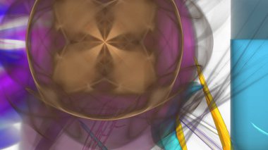 Fantezi kaotik renkli fraktal desen. Soyut Fraktal şekiller. 3D render resimde arka plan veya duvar kağıdı