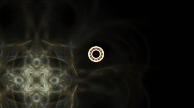 Fantezi kaotik renkli fraktal desen. Soyut Fraktal şekiller. 3D render resimde arka plan veya duvar kağıdı