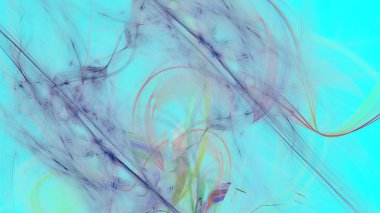 Fantezi kaotik renkli fraktal desen. Soyut Fraktal şekiller. 3D render resimde arka plan veya duvar kağıdı