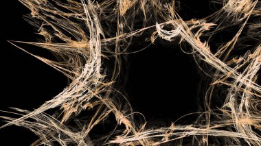 Fantezi kaotik renkli fraktal desen. Soyut Fraktal şekiller. 3D render resimde arka plan veya duvar kağıdı