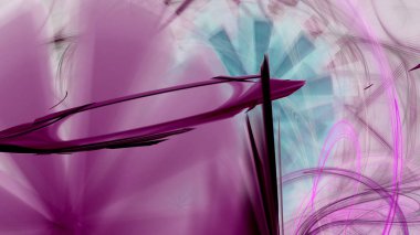 Fantezi kaotik renkli fraktal desen. Soyut Fraktal şekiller. 3D render resimde arka plan veya duvar kağıdı