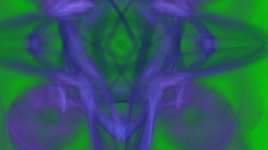 Fantezi kaotik renkli fraktal desen. Soyut Fraktal şekiller. 3D render resimde arka plan veya duvar kağıdı