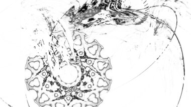 Fantezi kaotik renkli fraktal desen. Soyut Fraktal şekiller. 3D render resimde arka plan veya duvar kağıdı