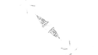 Fantezi kaotik renkli fraktal desen. Soyut Fraktal şekiller. 3D render resimde arka plan veya duvar kağıdı