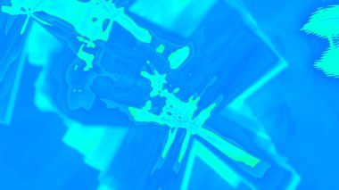 Fantezi kaotik renkli fraktal desen. Soyut Fraktal şekiller. 3D render resimde arka plan veya duvar kağıdı