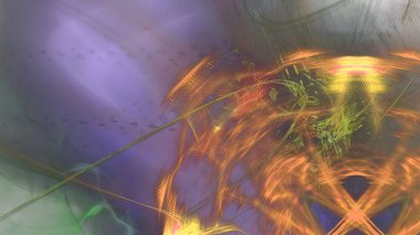 Fantezi kaotik renkli fraktal desen. Soyut Fraktal şekiller. 3D render resimde arka plan veya duvar kağıdı