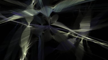 Fantezi kaotik renkli fraktal desen. Soyut Fraktal şekiller. 3D render resimde arka plan veya duvar kağıdı