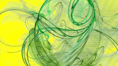 Fantezi kaotik renkli fraktal desen. Soyut Fraktal şekiller. 3D render resimde arka plan veya duvar kağıdı