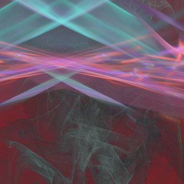 Fantezi kaotik renkli fraktal desen. Soyut Fraktal şekiller. 3D render resimde arka plan veya duvar kağıdı