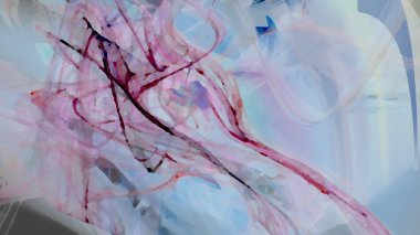 Fantezi kaotik renkli fraktal desen. Soyut Fraktal şekiller. 3D render resimde arka plan veya duvar kağıdı