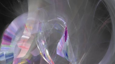 Fantezi kaotik renkli fraktal desen. Soyut Fraktal şekiller. 3D render resimde arka plan veya duvar kağıdı