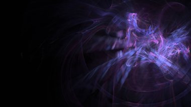 Fantezi kaotik renkli fraktal desen. Soyut Fraktal şekiller. 3D render resimde arka plan veya duvar kağıdı