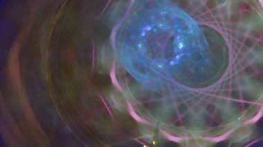 Fantezi kaotik renkli fraktal desen. Soyut Fraktal şekiller. 3D render resimde arka plan veya duvar kağıdı