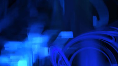 Fantezi kaotik renkli fraktal desen. Soyut Fraktal şekiller. 3D render resimde arka plan veya duvar kağıdı