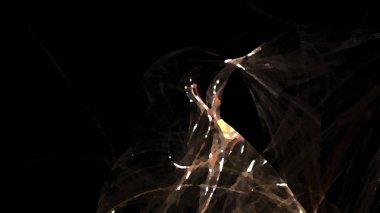 Fantezi kaotik renkli fraktal desen. Soyut Fraktal şekiller. 3D render resimde arka plan veya duvar kağıdı