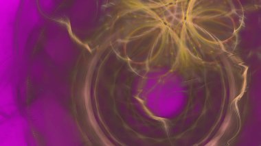 Fantezi kaotik renkli fraktal desen. Soyut Fraktal şekiller. 3D render resimde arka plan veya duvar kağıdı