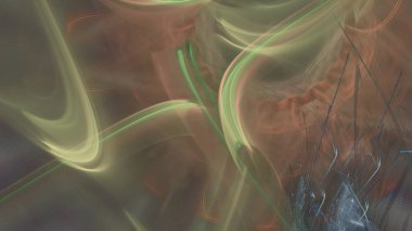 Fantezi kaotik renkli fraktal desen. Soyut Fraktal şekiller. 3D render resimde arka plan veya duvar kağıdı