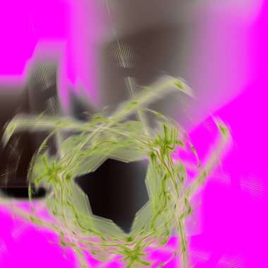 Fantezi kaotik renkli fraktal desen. Soyut Fraktal şekiller. 3D render resimde arka plan veya duvar kağıdı