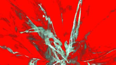 Fantezi kaotik renkli fraktal desen. Soyut Fraktal şekiller. 3D render resimde arka plan veya duvar kağıdı