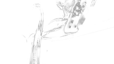 Fantezi kaotik renkli fraktal desen. Soyut Fraktal şekiller. 3D render resimde arka plan veya duvar kağıdı