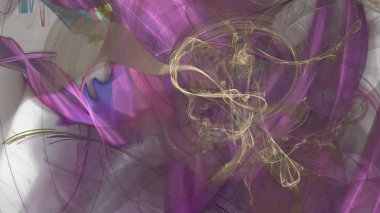 Fantezi kaotik renkli fraktal desen. Soyut Fraktal şekiller. 3D render resimde arka plan veya duvar kağıdı