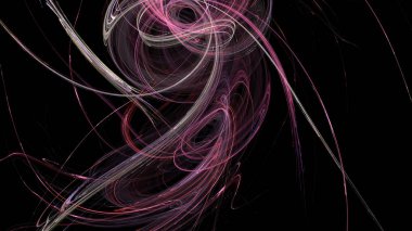 Fantezi kaotik renkli fraktal desen. Soyut Fraktal şekiller. 3D render resimde arka plan veya duvar kağıdı