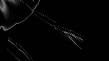 Fantezi kaotik renkli fraktal desen. Soyut Fraktal şekiller. 3D render resimde arka plan veya duvar kağıdı