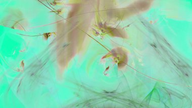 Fantezi kaotik renkli fraktal desen. Soyut Fraktal şekiller. 3D render resimde arka plan veya duvar kağıdı